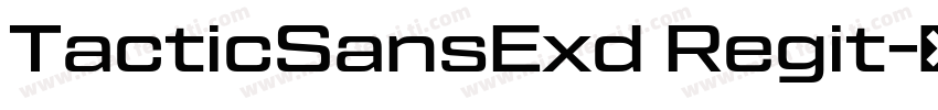 TacticSansExd Regit字体转换